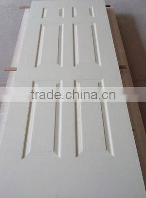 White primer molded mdf panel wood door price