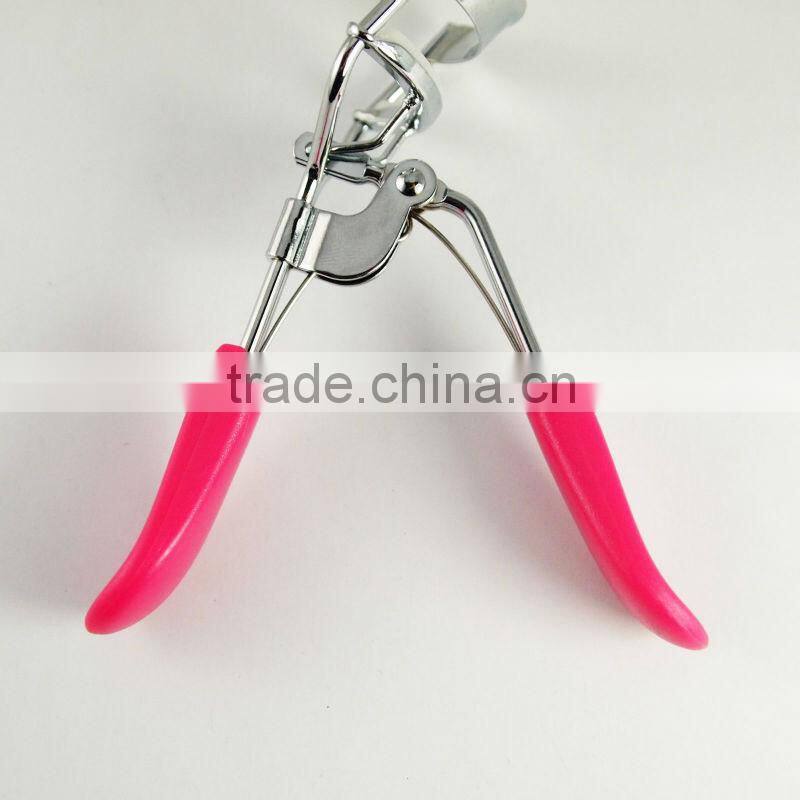 Pink colored duck tongue shape high quality eyelash curler silicone pad