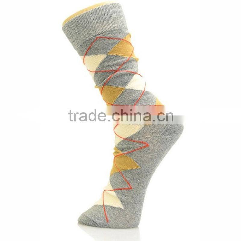 cotton mens custom argyle socks