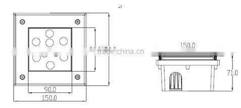 LED Inground Light IP68 Waterproof 6W 9W 12W 18W led outdoor lighting
