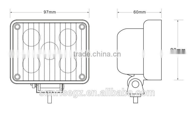 LED Ambulance Emergency Strobe Light /LED Security Emergency Flash Strobe light /Dash light /Grille light (SR-AE-025-5W-RED)
