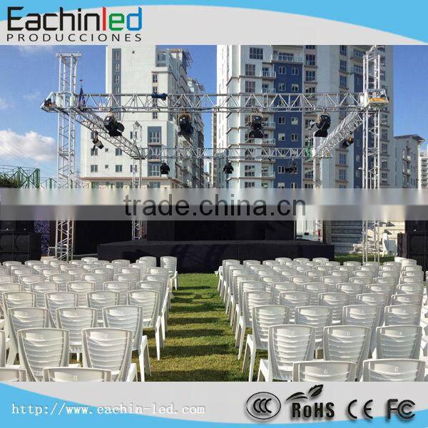 HD video p8 outdoor full color led rental display cabinet