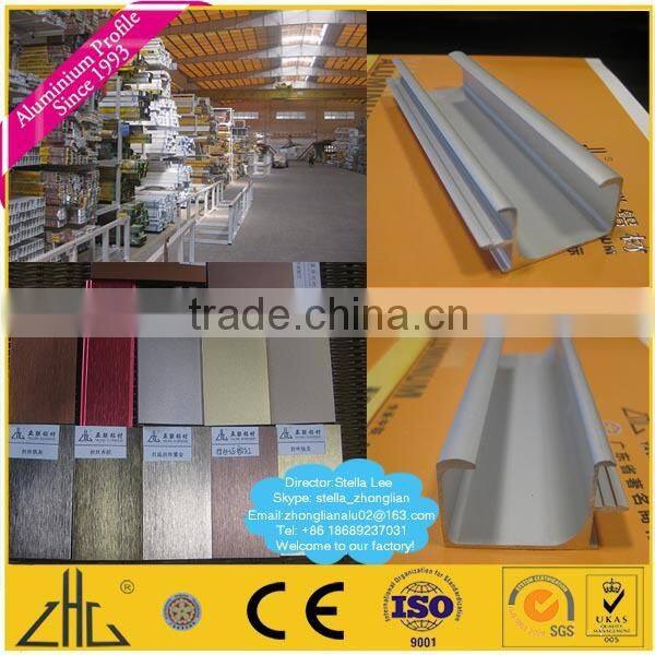 Wow!! flurocarbon coatings aluminium profile for furniture wardrobe square tube/flurocarbon aluminium wooden door frames designs