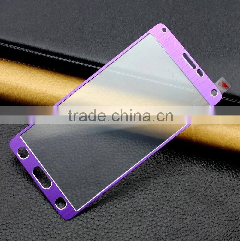 Full Cover Titanium Alloy Aluminum Metal Explosion-Proof Tempered Glass For Samsung Galaxy Note 4 N9100 Screen Protector Film