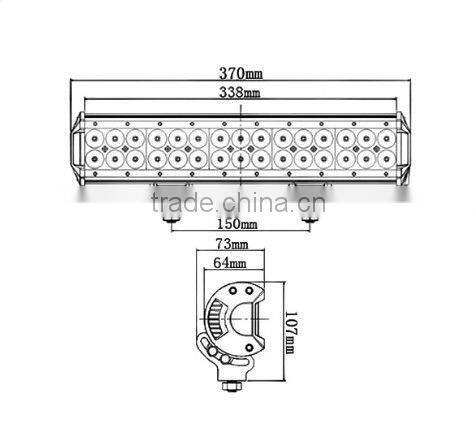 15 Inch 90W car led light bar