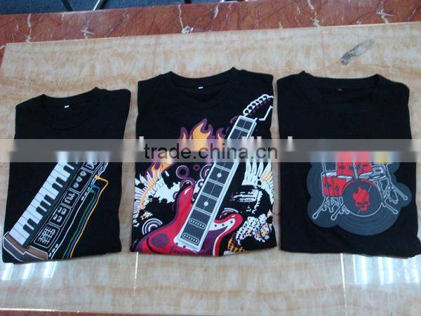 2016 Electronic drum T-Shirt/Electric Piano shirts/Playable music el t-shirts