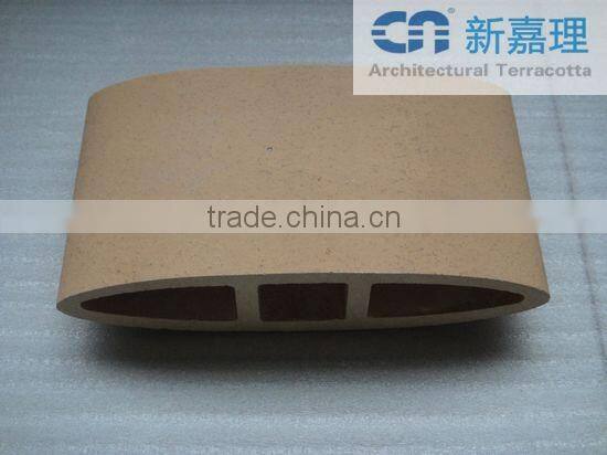Terracotta natural clay louver with facade panel