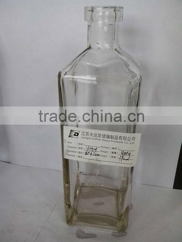 400ml wine glass bottle vodka bottle spirit bottle