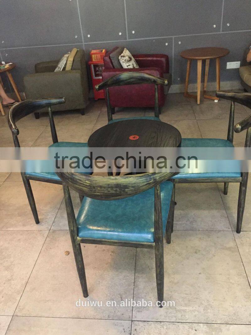 Theme restaurant antique solid wood design dining chair