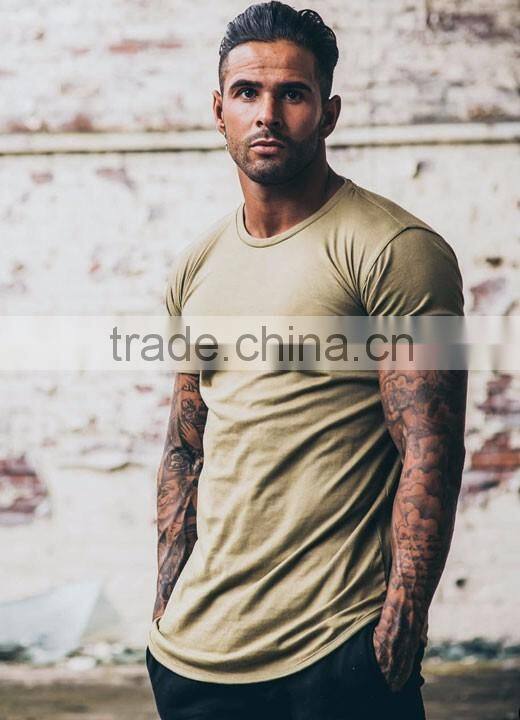 Wholesale Mens Gray Washed Curved Hem Pocket T Shirts