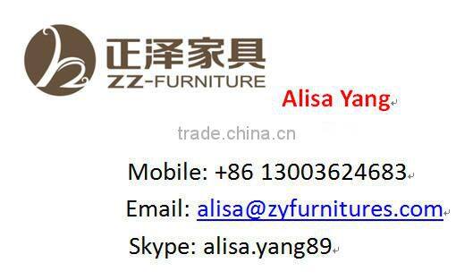 Antique PU leather wood bedroom furniture