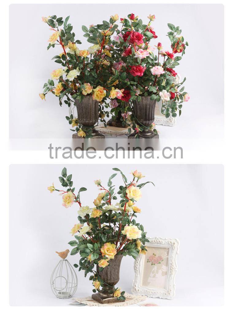 artificial plastic rose tree