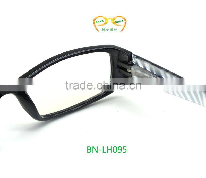 2015 Plastics blue half frame spring hinge Reading glasses