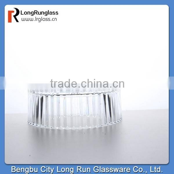 LongRun 2015 selling fast 264ml Antique Threaded Clear Glass Candy Glass Container Wholesale Glass Jars factory supply