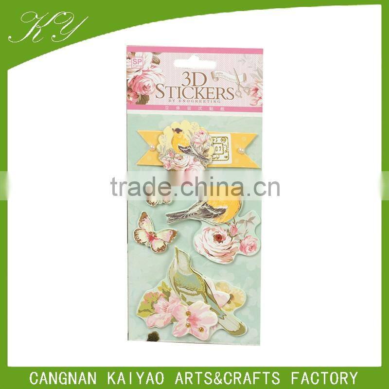 Dimensional Decoration Chipboard Cardboard Sticker