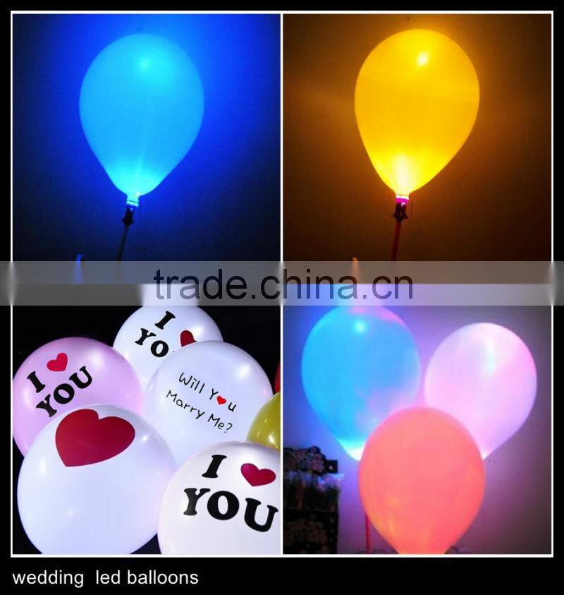 custom printing decoration led lights balloons