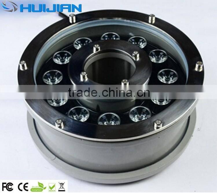 12W led underwater fountain light with stainless steel housing IP68
