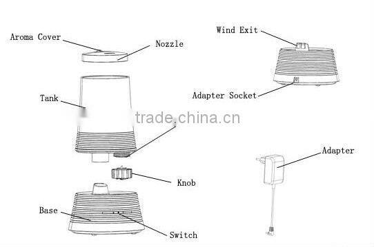 Black Mini MH 101 Aromatherapy Home Humidifier