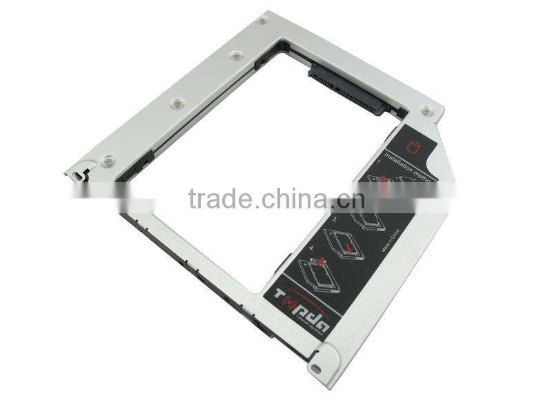 New 2nd HDD Hard Drive Caddy SATA hdd Caddy with screwdriver for macbook