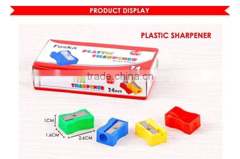 1 Hole Color Plastic Pencil Sharpener