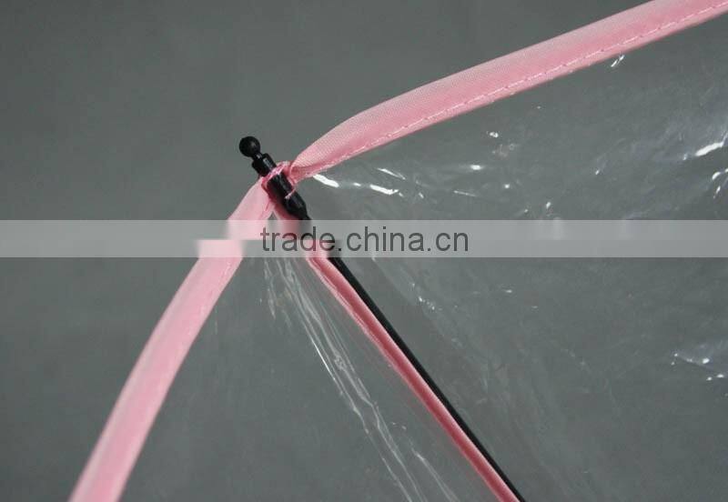 3 folding transparent umbrella from china umbrella factory