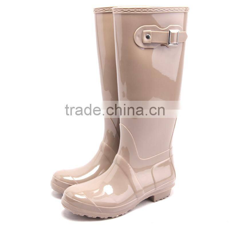 Plain rain boots ladies wellington boots horse rain boots manufacturer SA-9992