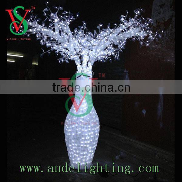 3D sculpture motif Christmas Lights LED bottle tree light