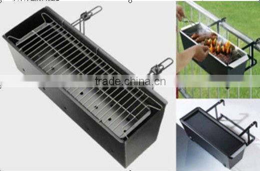 Modern balcony steel grill designs rectangle BBQ grills