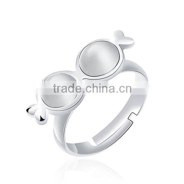 Personality Charm Rose Gold Opal Ladies Gold Finger Ring