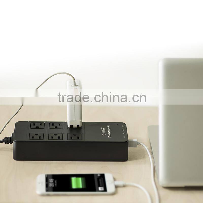 2015 Popular mini size US 2 outlet power strip with usb ports