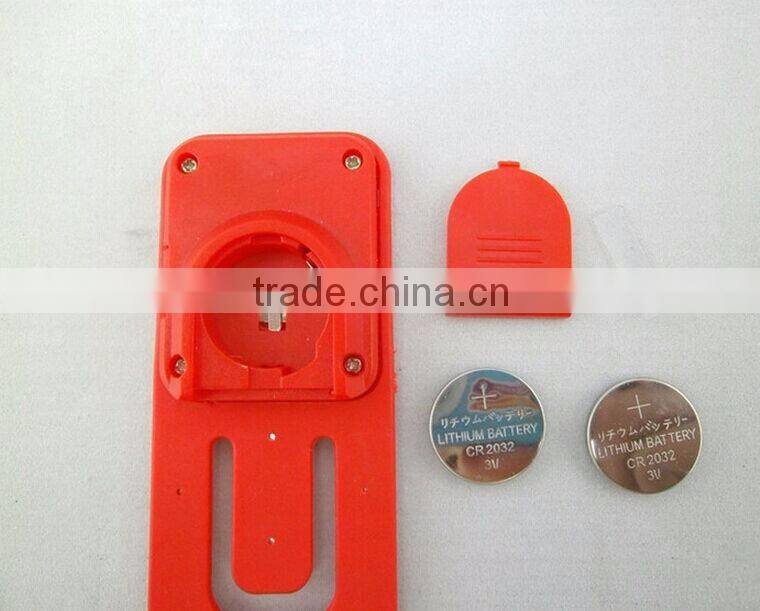 Plastic novelty design hot sale good quality power folding bookmark light