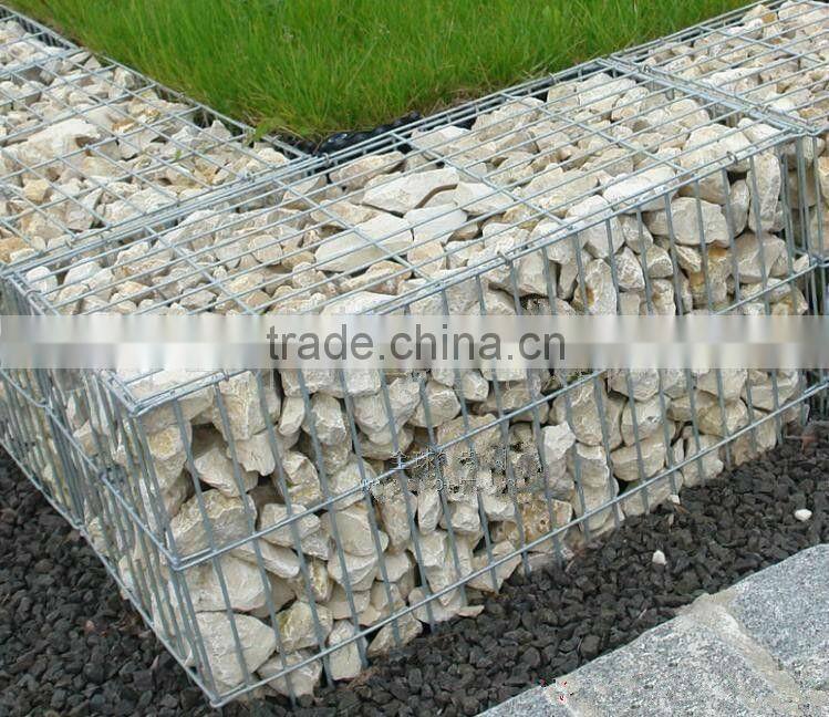2x1x1 galvanized welded gabion wire mesh box