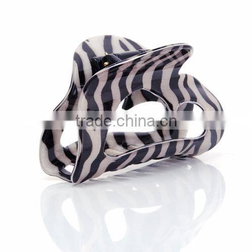 Wholesale brown acrylic curved hair claw clamp clips
