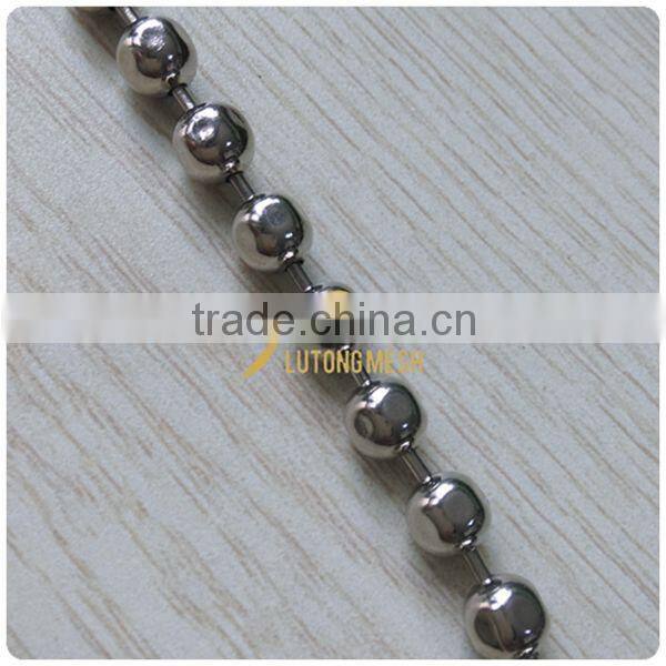 silver faceted ball chain curtain
