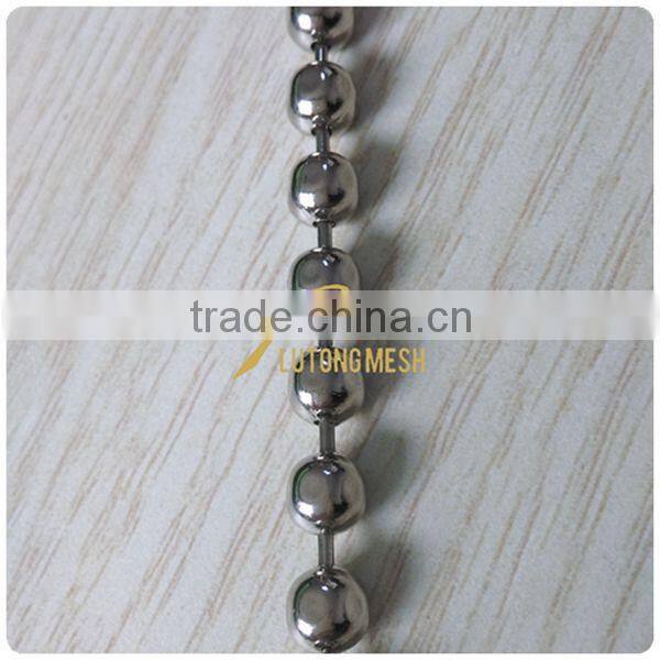 silver faceted ball chain curtain