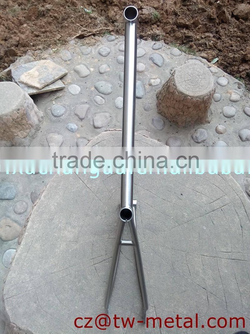 2016 fashionable Titanium track bike frame customized titanium bicycle part