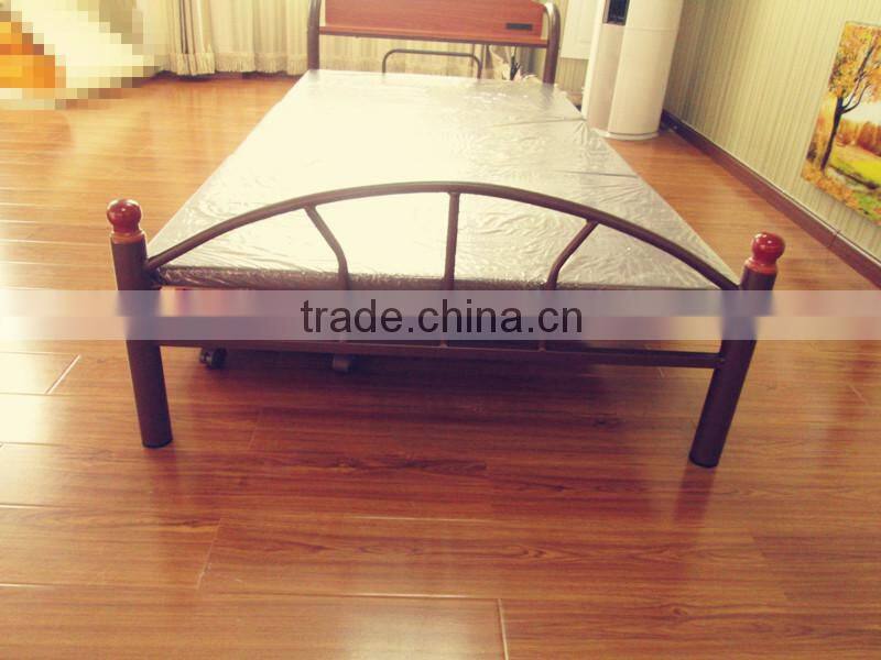 Single Metal Bed with wood Drawers