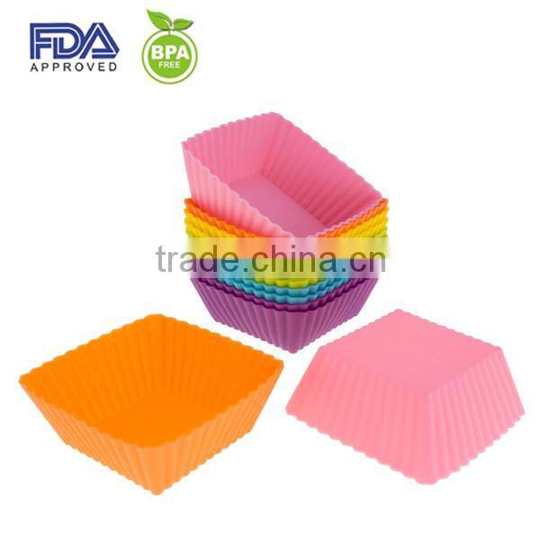 Baking Silicone Cups Soft Round Cupcake Liners