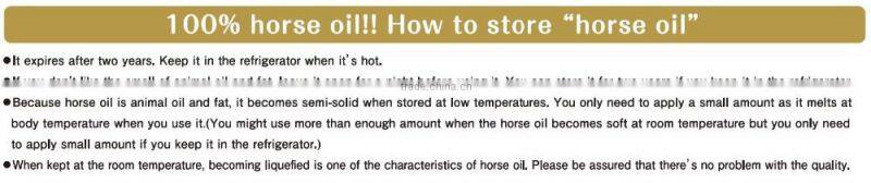 Best-selling and Japanese oil of beauty lotion horse oil with excellent moisturizing effects made in Japan