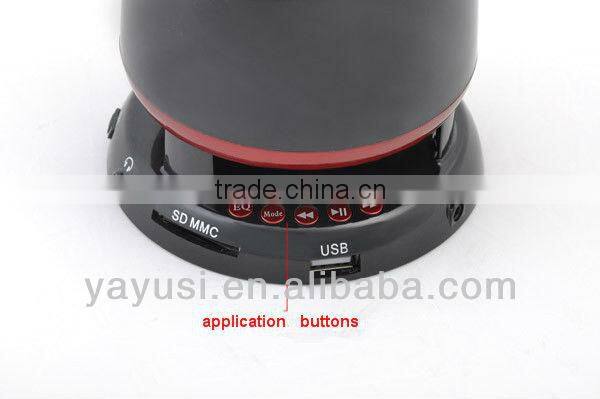 Bullet shape FM speaker supporting SD/TF