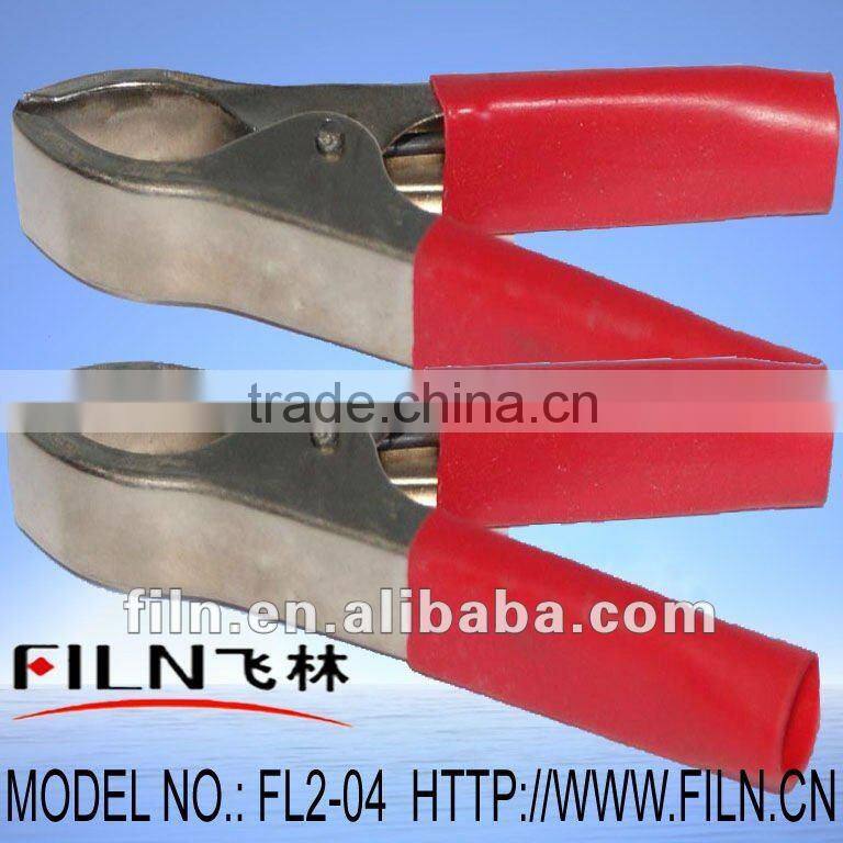 75mm nickel plated iron battery alligator clip