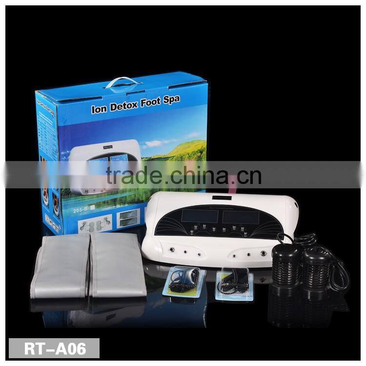 2016 New LCD Dual System Detox Foot Bath Spa Machine Ion Cleanse With far infrared waistband
