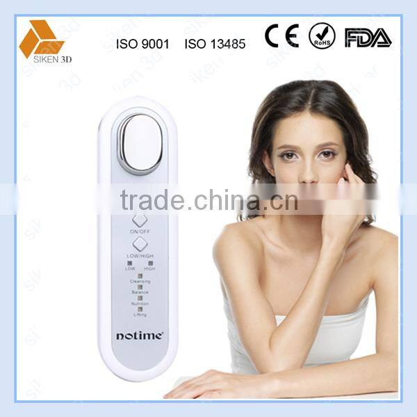 galvanic photon ultrasonic ion facial massage instrument