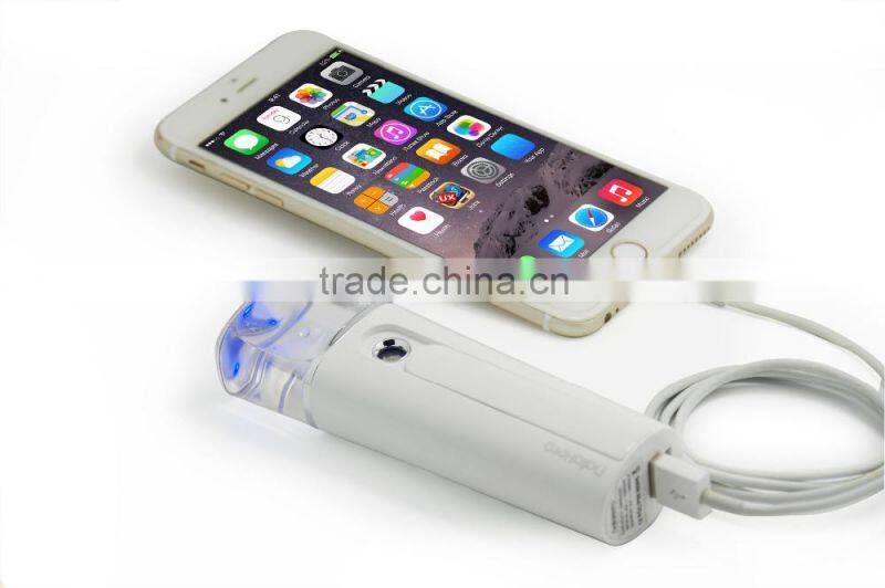 mini handy facial steamer slide cover design electric sprayers Rose pink christmas gift