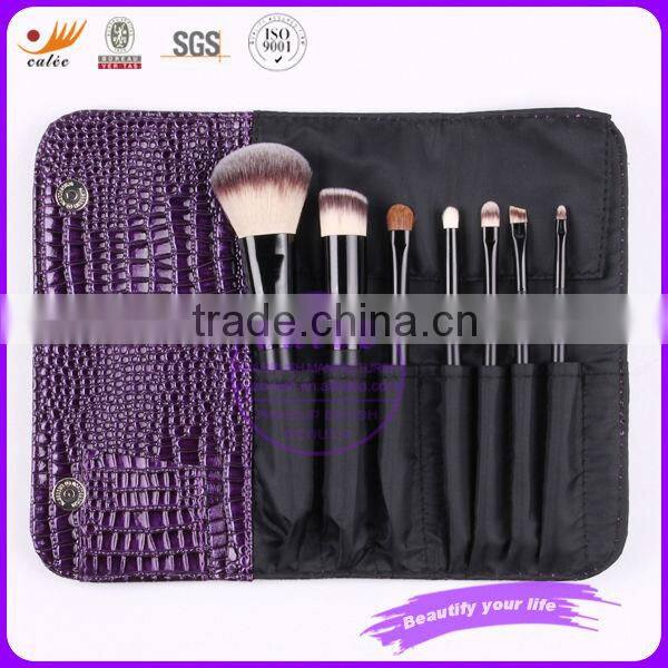 7pcs Popular Makeup Brush Set with Elegant & classic hand bag
