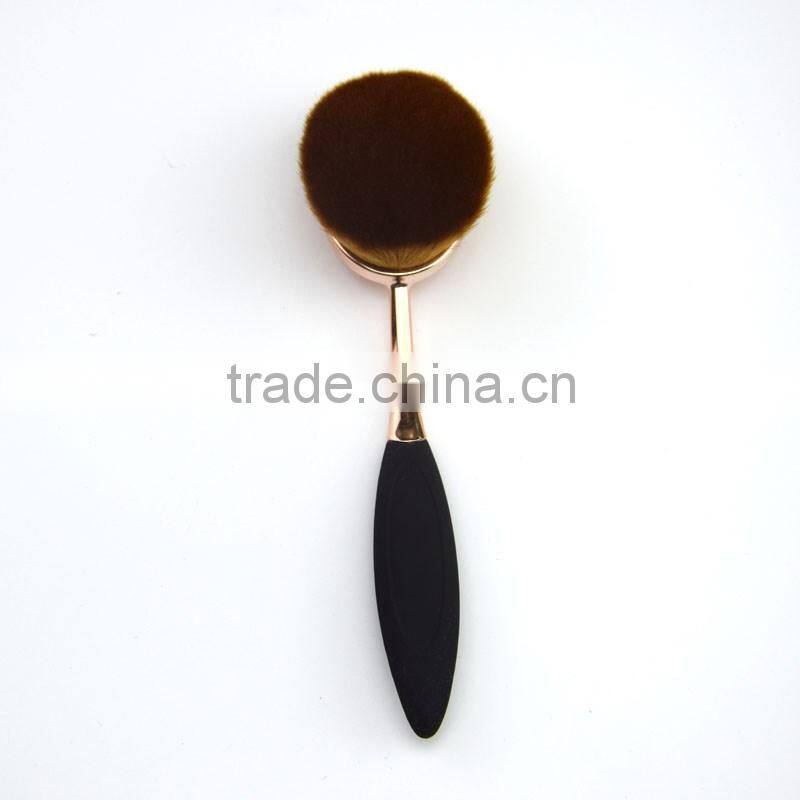 private label toothbrush shape single oval makeup brush beauty cosmetic