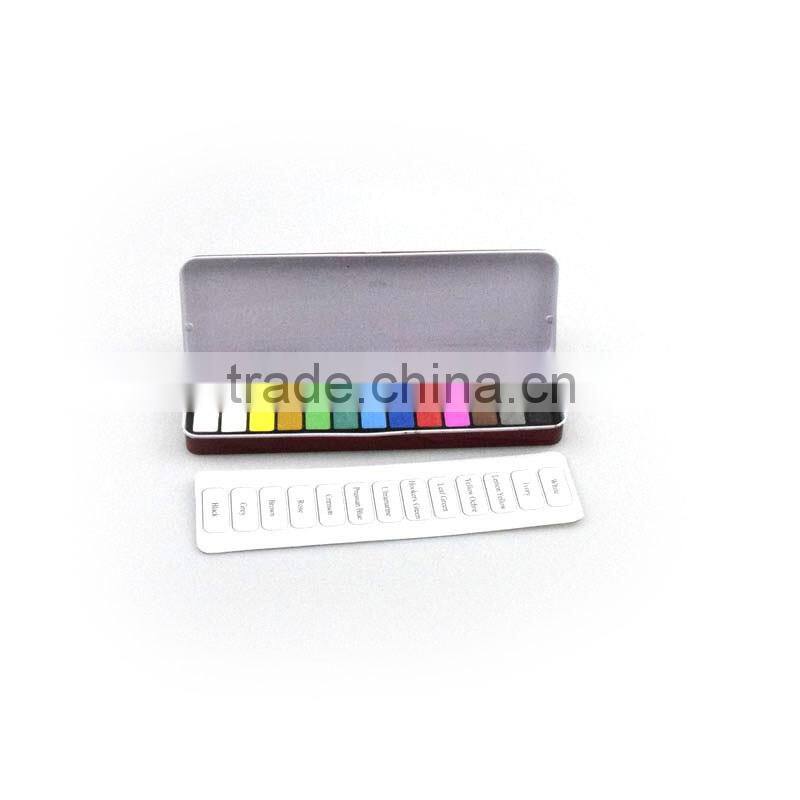 Hot selling high quality professional 13 colors watercolor paint set