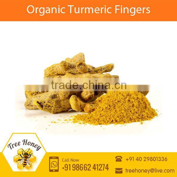 High Quality Polished Turmeric Fingers with Longer Shelf Life
