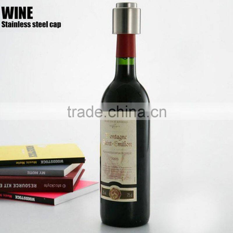1 PCS Hot Sale New Stainless Steel Vacuum Sealed Red Wine Bottle Spout Liquor Flow Stopper Pour Cap