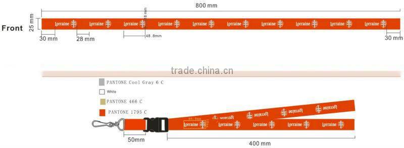 custom plastic pouch lanyard